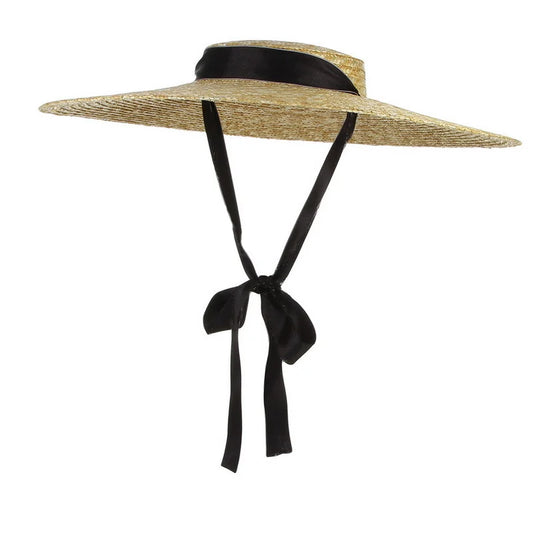 Wide Brim Straw Beach Hat