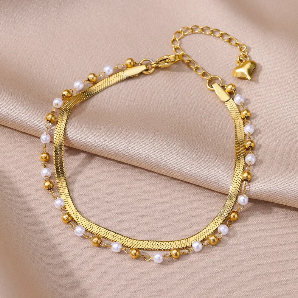 Shell & Starfish Beach Anklet