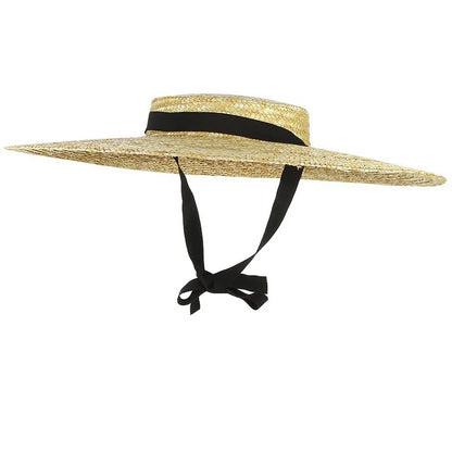 Wide Brim Straw Beach Hat