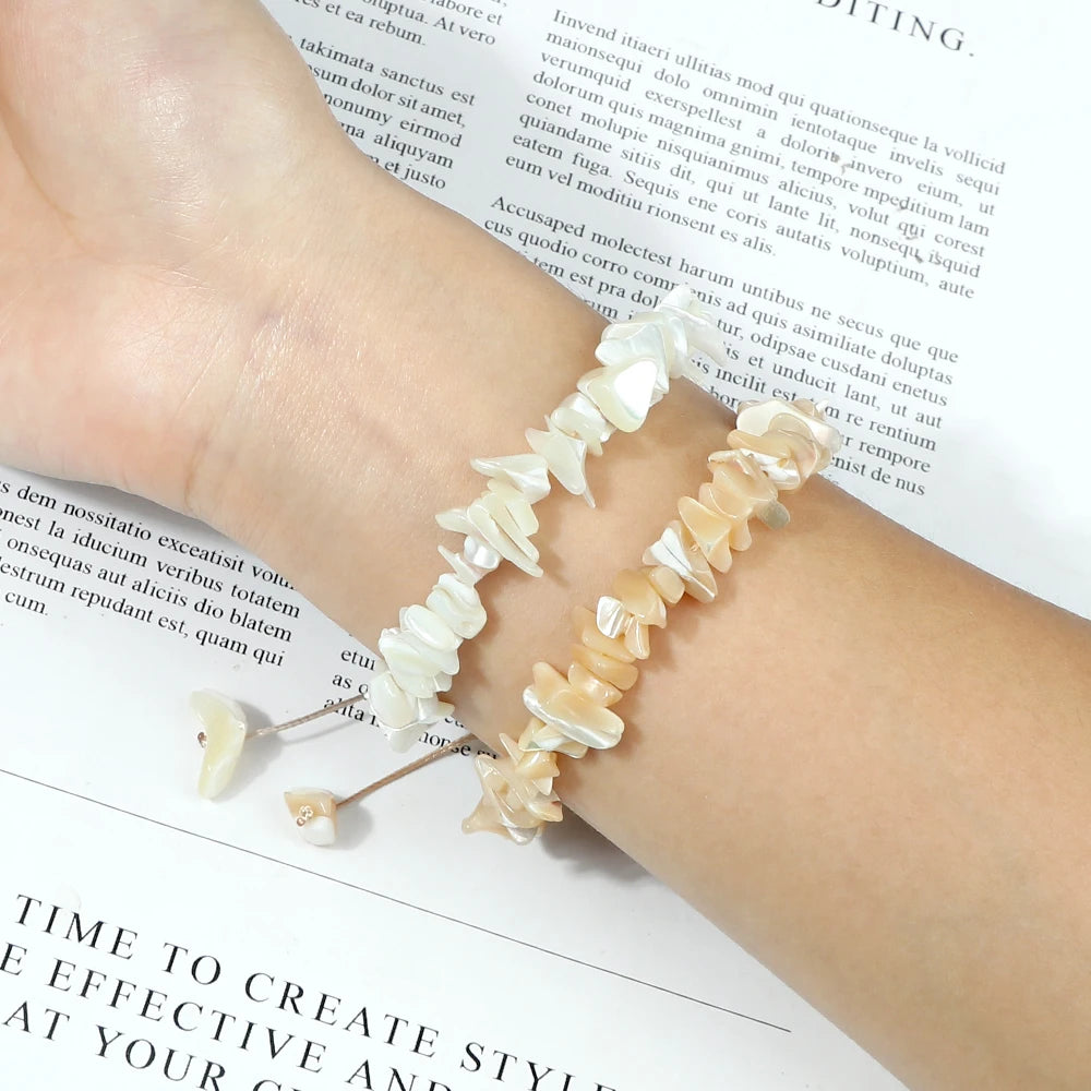 Bohemia Natural Sea Shell Charm Bracelet