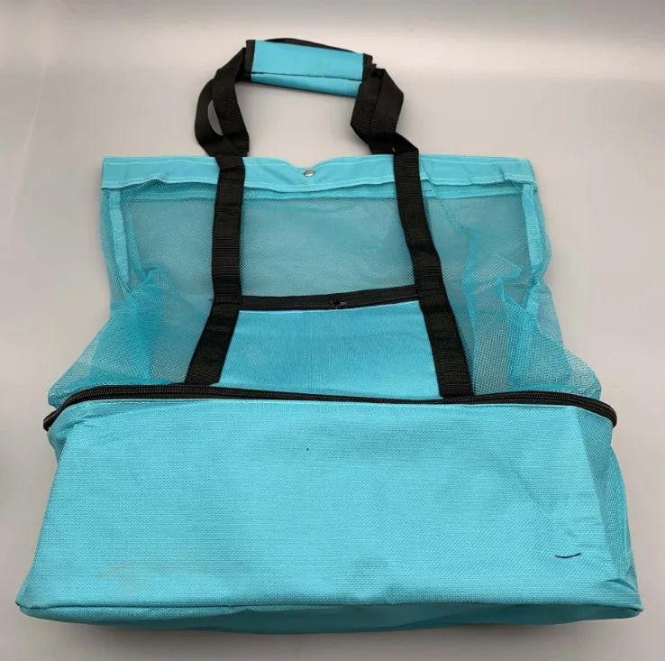Large Mesh Beach Cooler Tote
