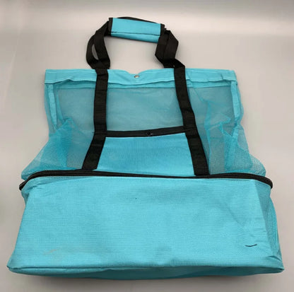 Large Mesh Beach Cooler Tote