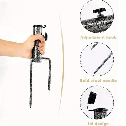 Adjustable Beach Umbrella Ground Stand