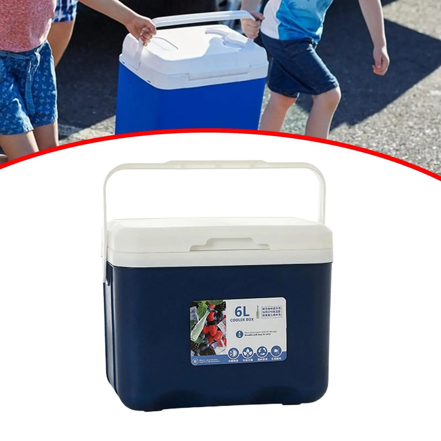 Portable Insulated Cooler Box