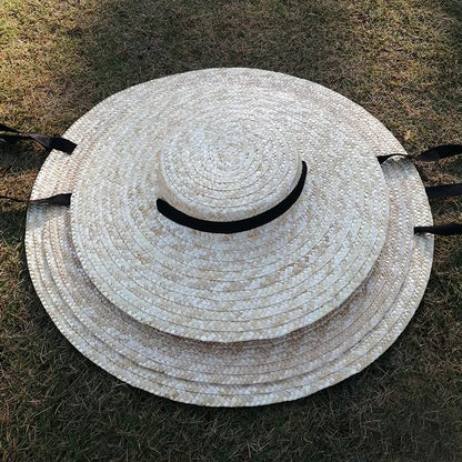 Wide Brim Straw Beach Hat