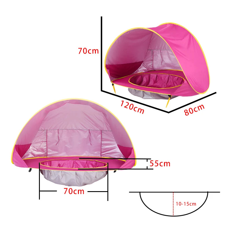 Baby Beach UV Protection Sun Shelter