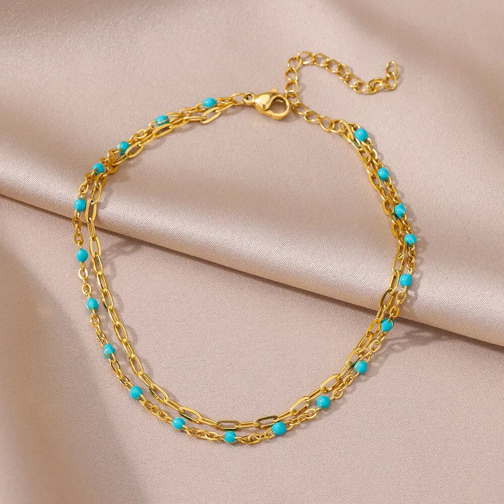 Shell & Starfish Beach Anklet