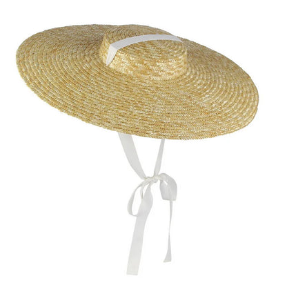 Wide Brim Straw Beach Hat