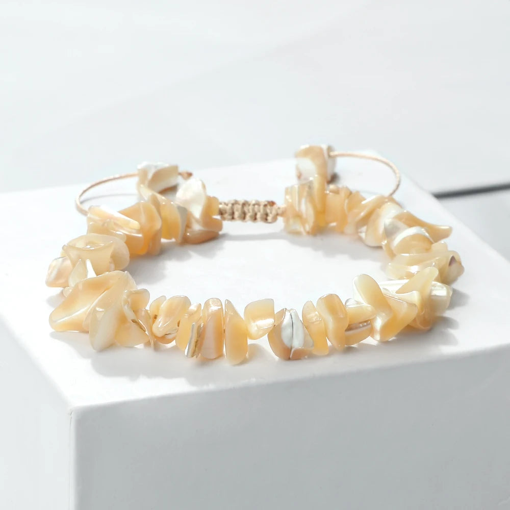 Bohemia Natural Sea Shell Charm Bracelet
