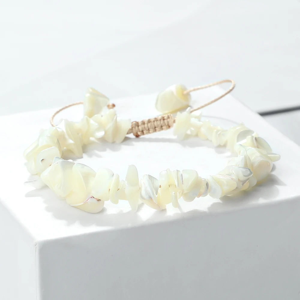 Bohemia Natural Sea Shell Charm Bracelet